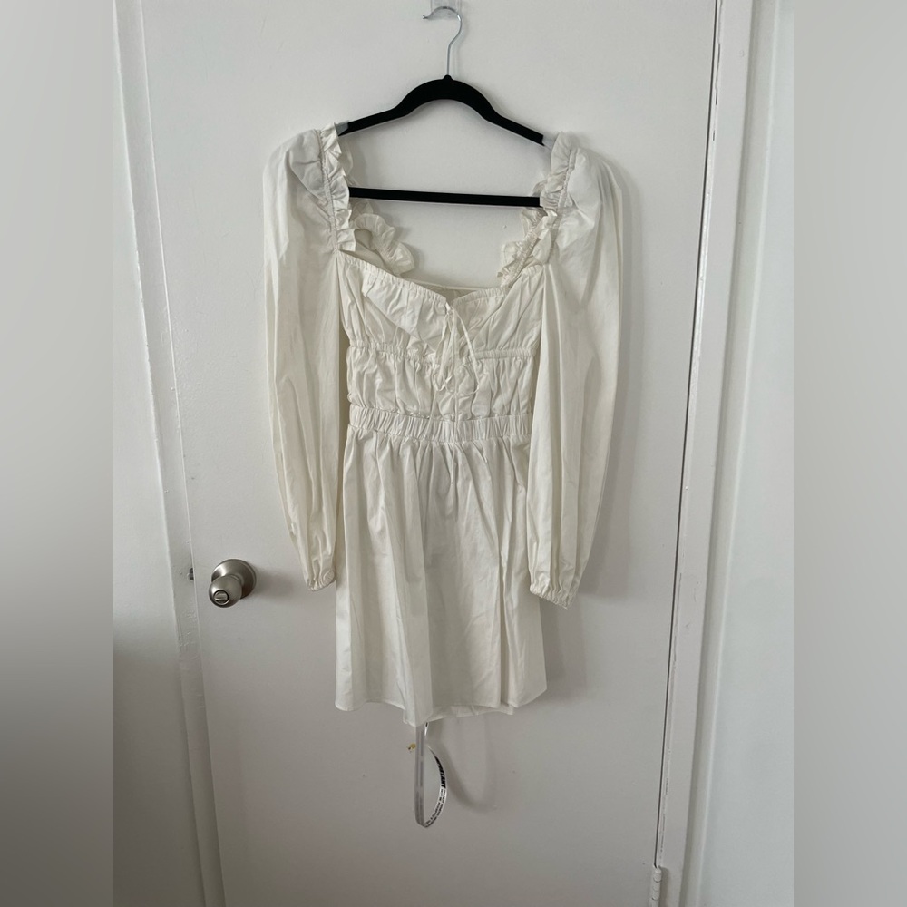 Motel Rocks White Long Sleeve Dress